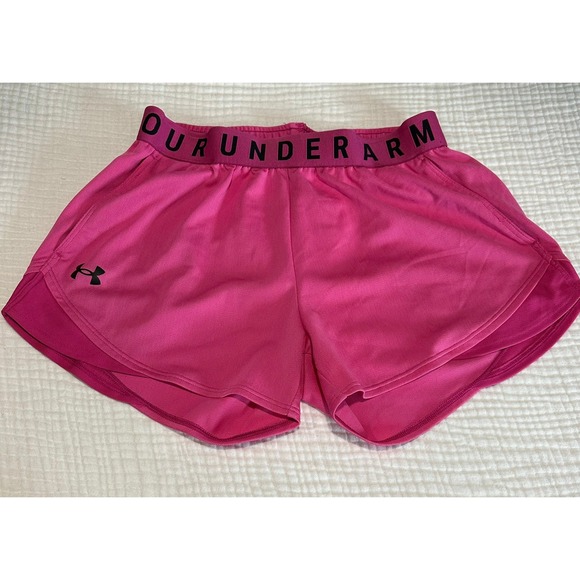 Under Armour Women's Running Athletic Shorts Hot Pink XS Extra Small - Picture 1 of 5